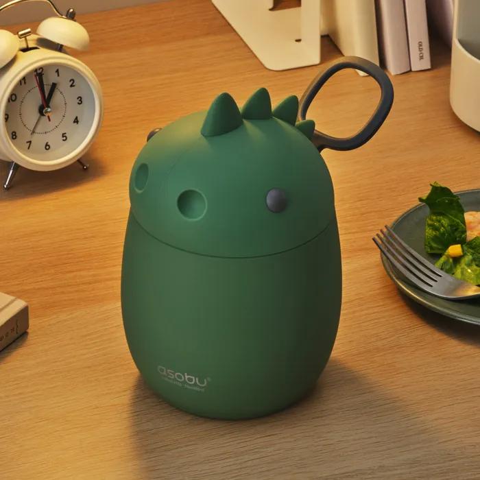 캐나다 아소부 스텐 진공 보온보냉 베스티 푸드컨테이너 600ml 디노