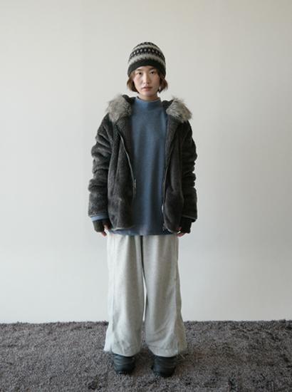 퍼 후드 플리스 집업 (2c)