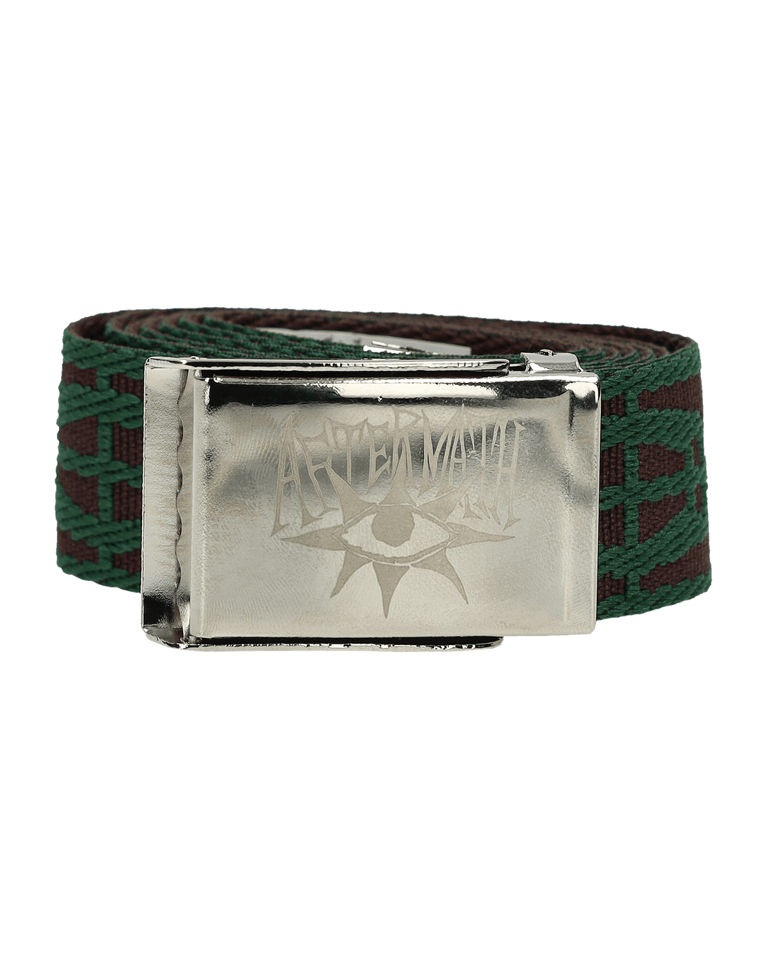 LOGO WEBBING BELT (BROWN)