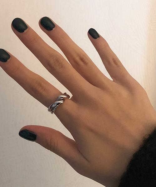 어픽 dlin 볼드 더블 라인 반지