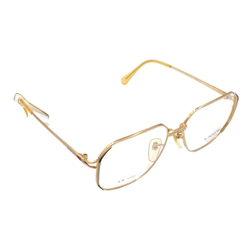 란셀 12kgf 금장테 긱시크 메탈 골드 안경 / LANCEL Gold-Rimmed Geek Chic Metal Gold Glasses