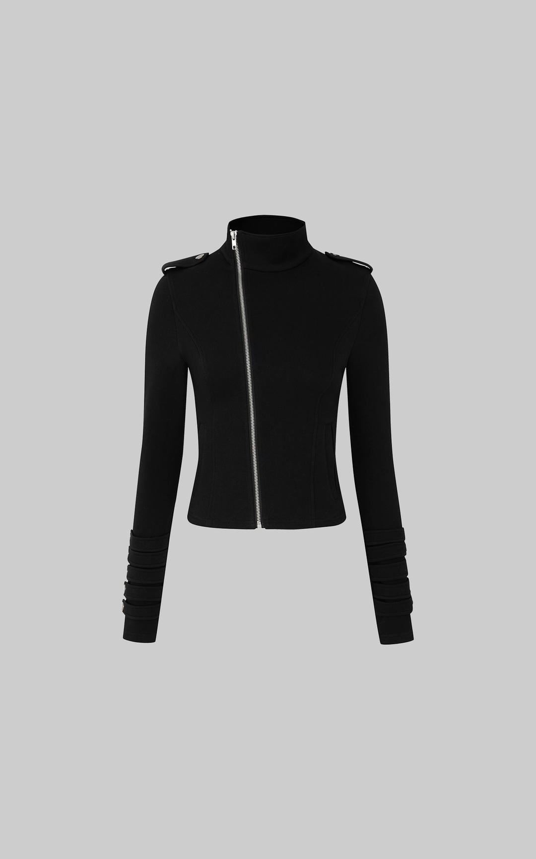 <tc>IAMXIAA 비대칭 지퍼 슬림핏 자켓</tc>