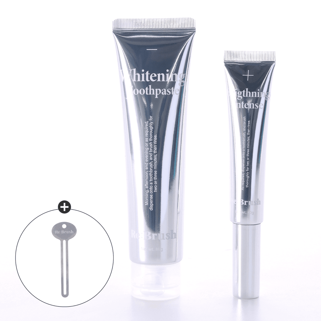 광채 미백 치약 키트 (치약 스퀴저 증정)