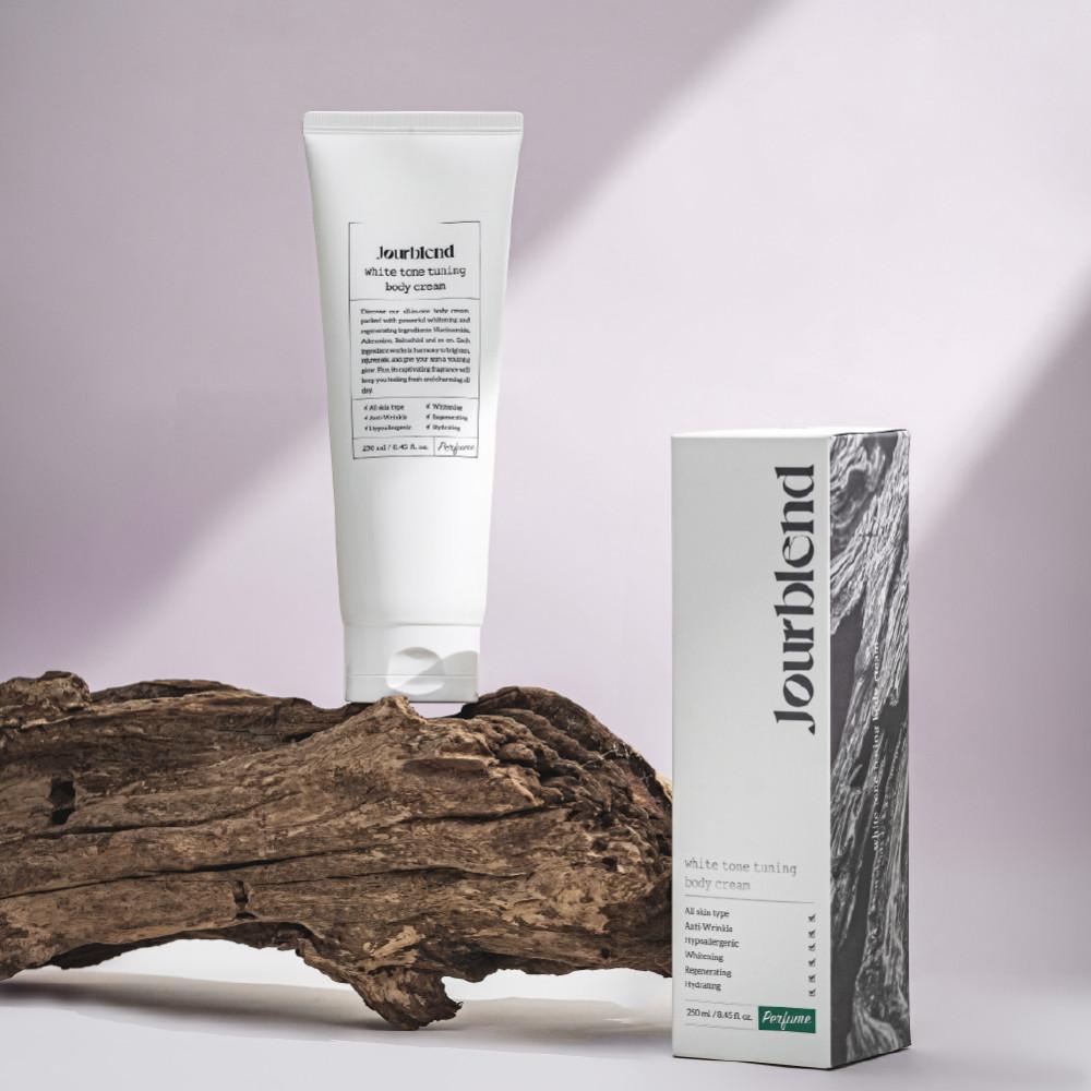 쥬블렌드 2중 기능성 미백 주름 개선  화이트태닝 바디로션 바디크림 250ml