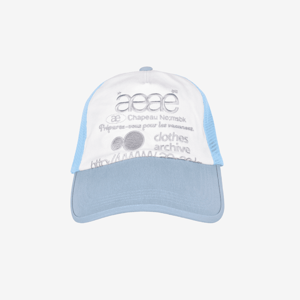 WEB LOGO MESH CAP - [SKYBLUE]