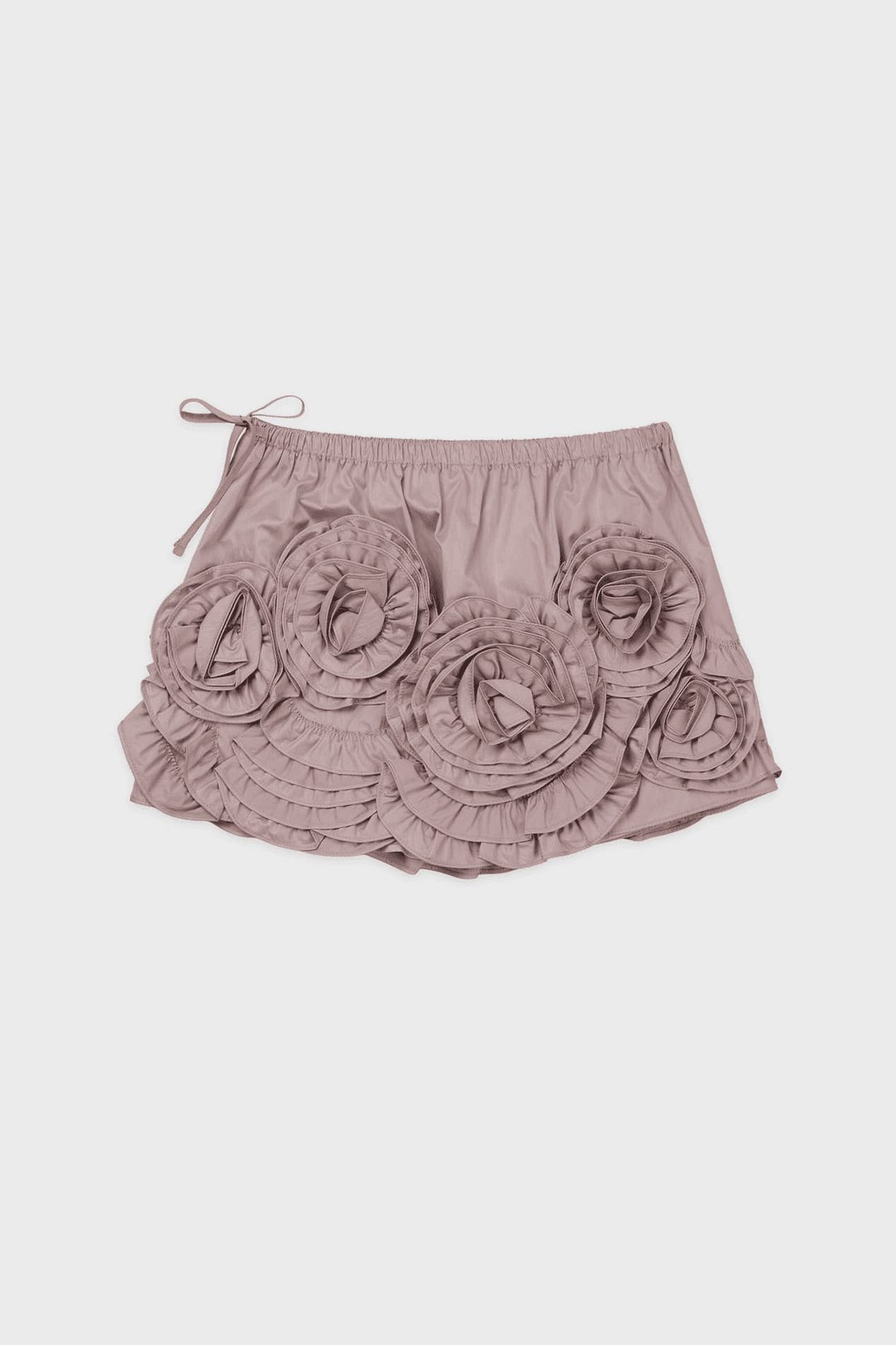 Rose Frill Mini Skirt (Pink)