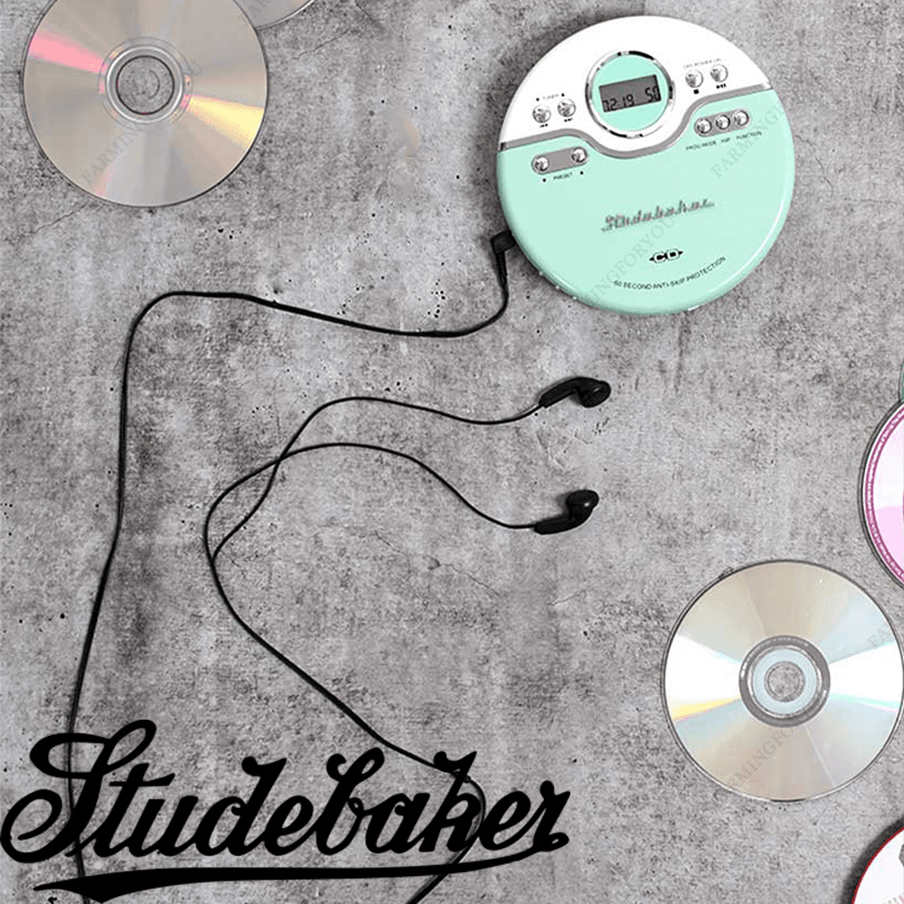어반아웃피터스 Studebaker 레트로 휴대용 CD플레이어 민트