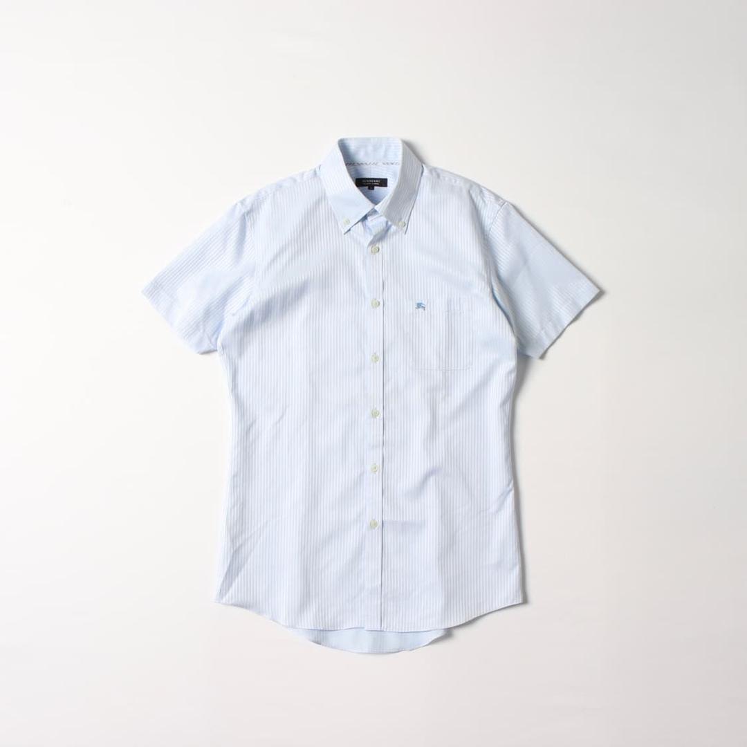 버버리 블랙라벨 스트라이프 포켓 반팔 셔츠 | 후루츠패밀리