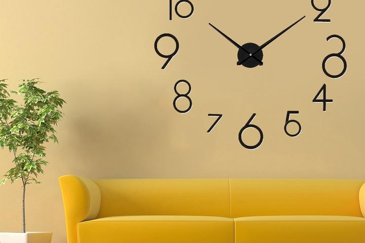 DIY 써클넘버 벽시계 벽걸이시계 무소음시계 (2colors)