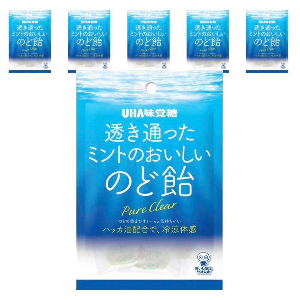 유하미카쿠토 맑고 깨끗한 민트의 맛있는 목캔디 퓨어 클리어, 92g, 6개 - 일반하드캔디 | 쿠팡