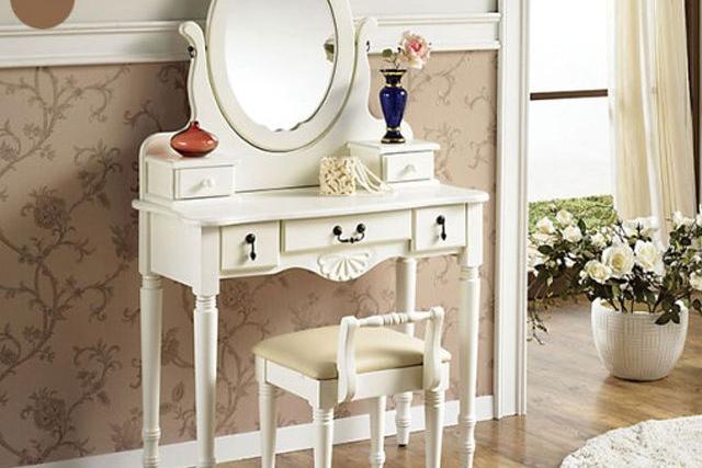 알린 원목 콘솔 화장대세트