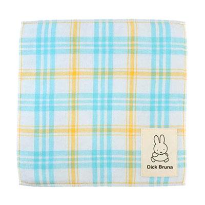 미피(miffy) 컬러플 체크 손수건, 미니타올, 핸드타올(Green)