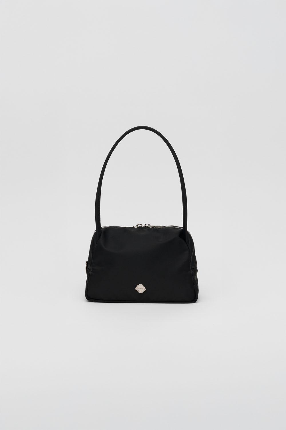 ANEDIT - Trapezoid Nylon Shoulder Bag_Black