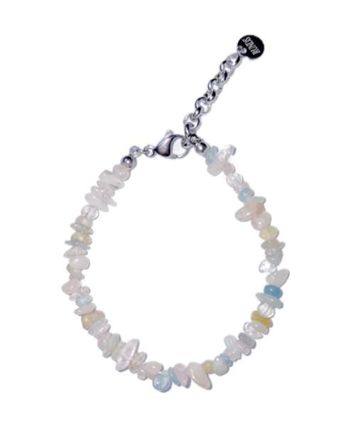 mini gemstone bracelet (pink)