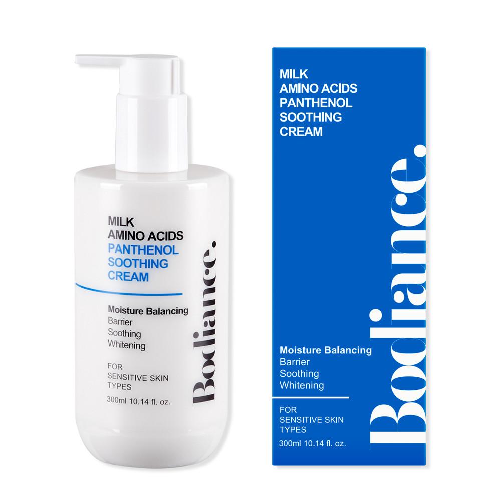 바디언스 밀크 아미노산 판테놀 고보습 크림 300ml 바디 로션 모공각화증 등드름 악건성
