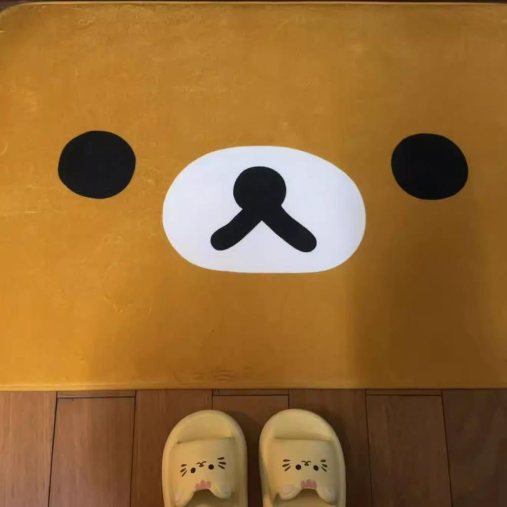 Rilakkuma 리락쿠마 발매트 현관 러그 미끄럼방지 침실 긴 러그 40x60
