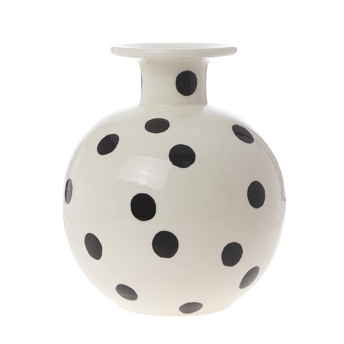 Etrusca a Pois Vase - White