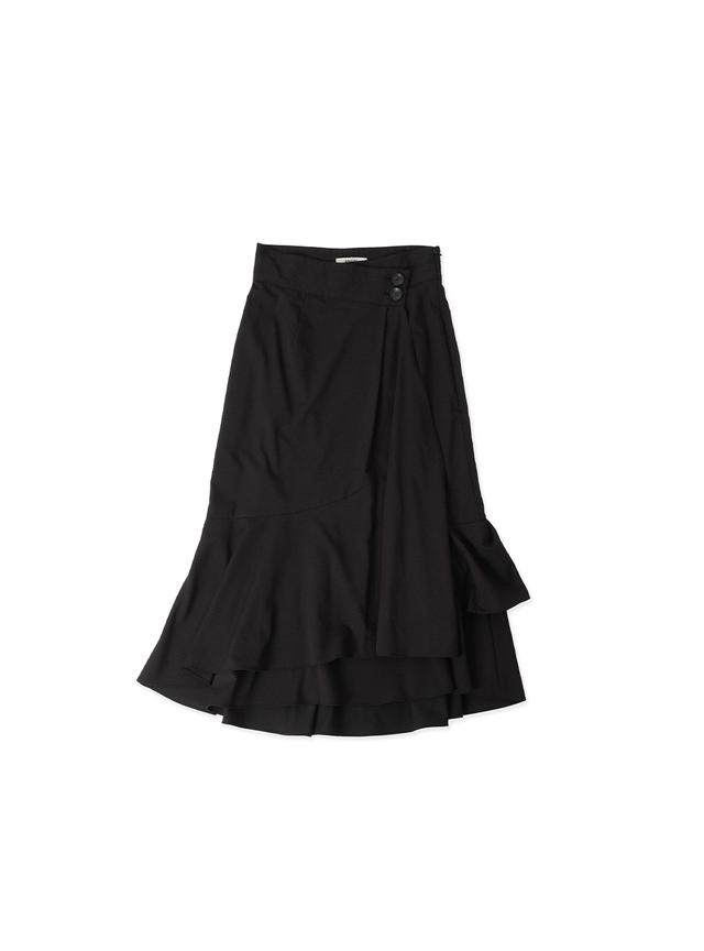 SNIDEL big ruffle wrap skirt
