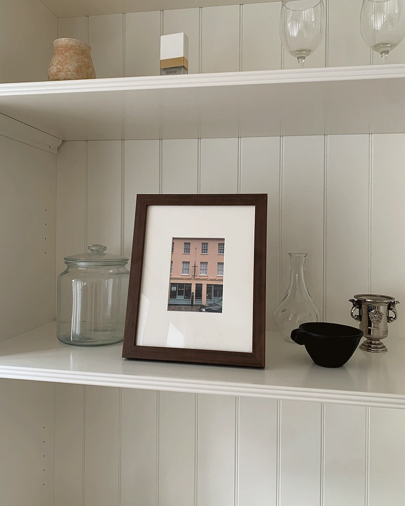 [Frame+Poster SET] Salmon building (8x10) *바로배송!