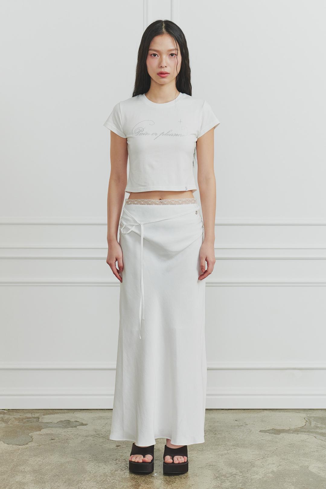 [5/9~] JADE LONG SKIRT white