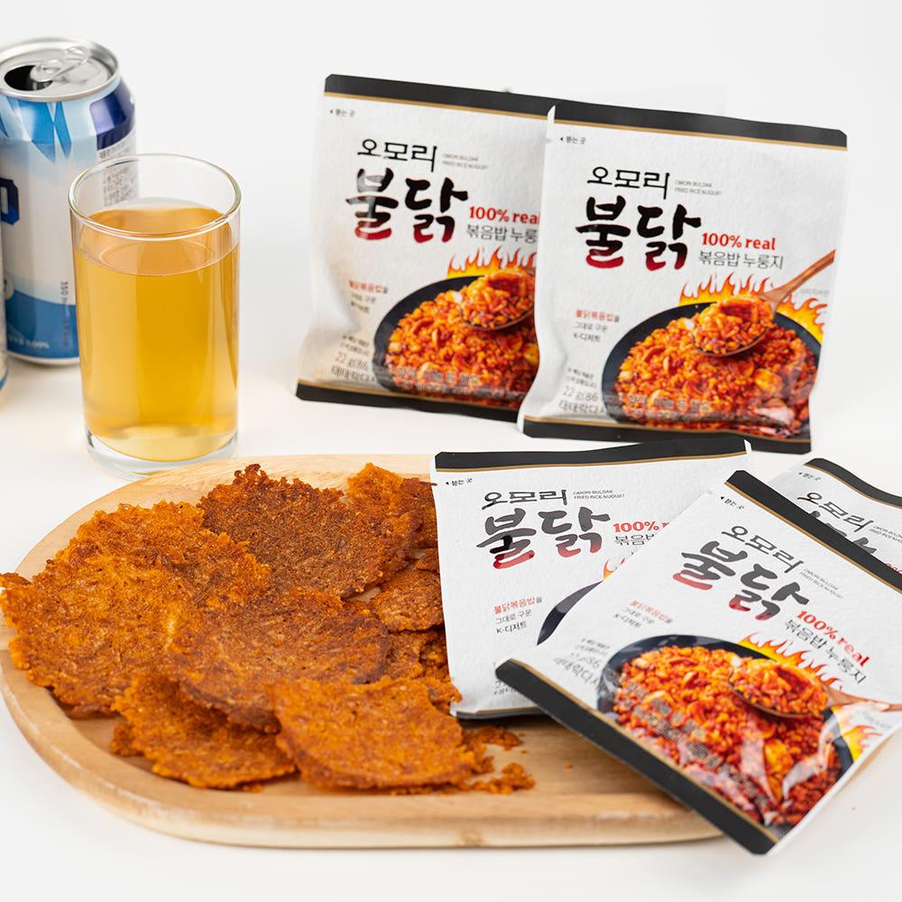 오모리 불닭볶음밥 김치볶음밥 누룽지 22g x 10개입