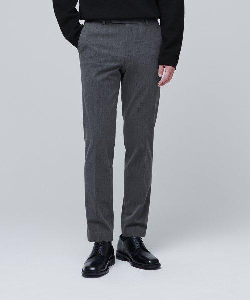 헤비웨이트 속기모 테이퍼드 히든 밴딩 10부 슬랙스 [미디엄 그레이]