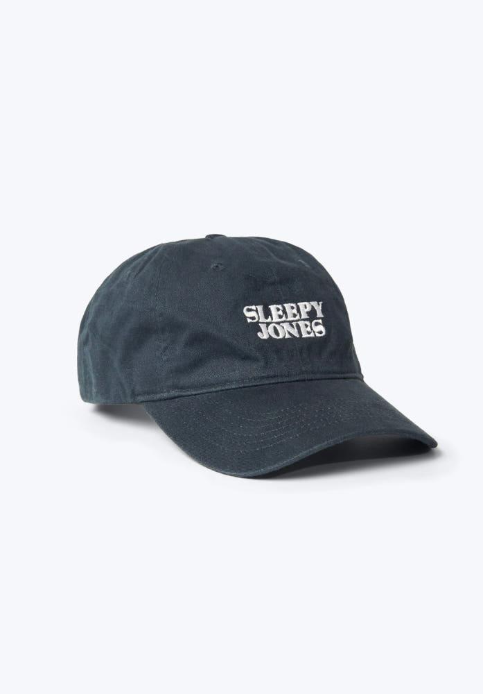 SLEEPY JONES Logo Baseball Cap in Navy 슬리피 존스 로고 베이스볼 캡 네이비