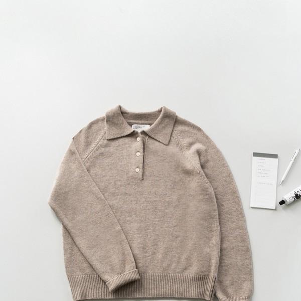 Yak Wool Collar Knit (Beige) - 10월 15일 발송