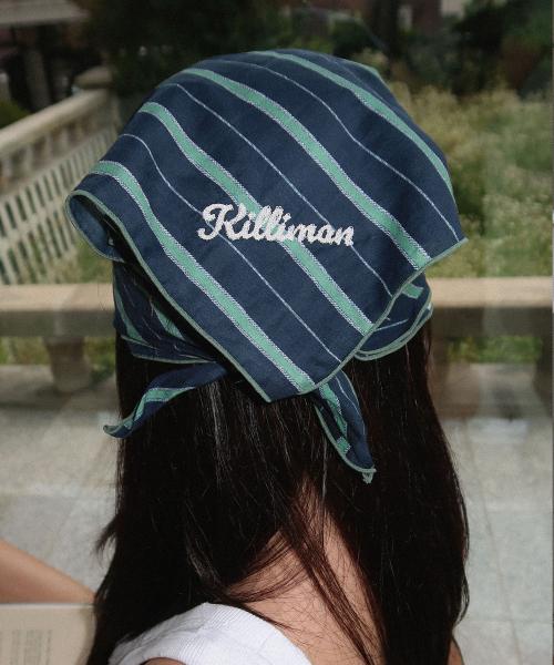 [무료선물포장] Striped pattern cotton scarf (4color)