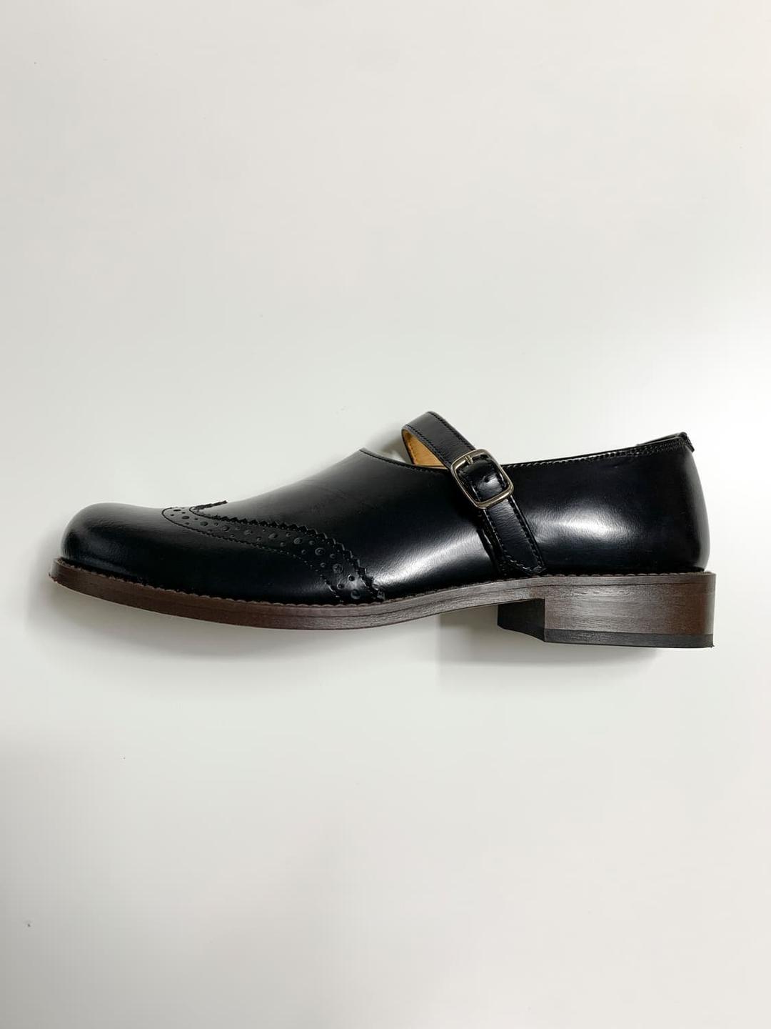 sunao kuwahara 윙팁 메리제인 블랙 슈즈 | 후루츠패밀리