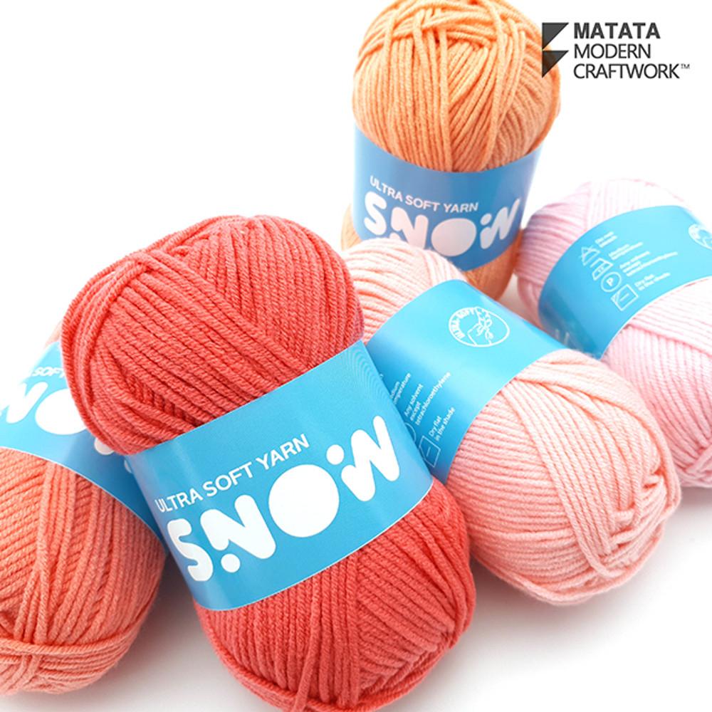 (10+1)뜨개재료 마타타 스노우 얀 인형실 뜨개실(50g)