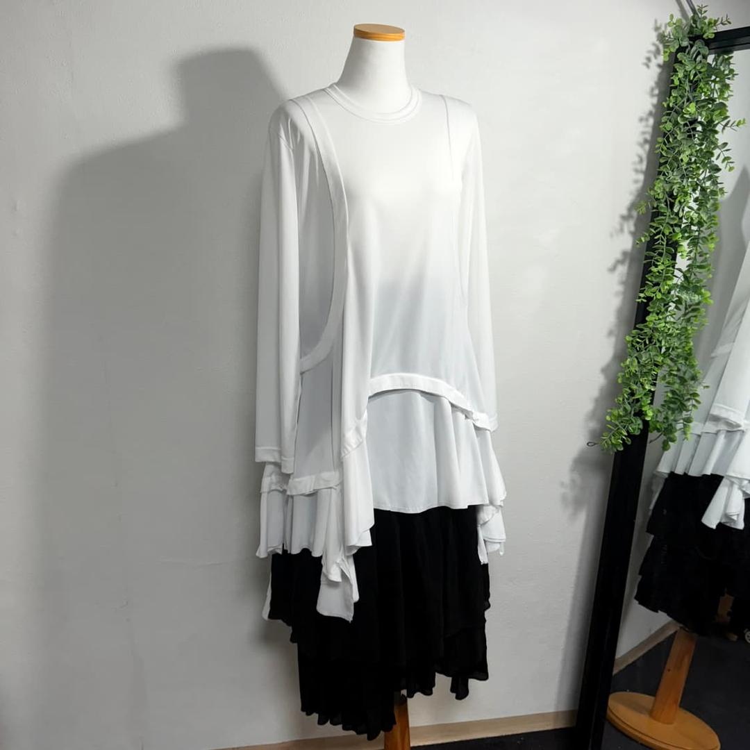 24ss 꼼데가르송 꼼데가르송 프릴 긴팔셔츠 s | 후루츠패밀리