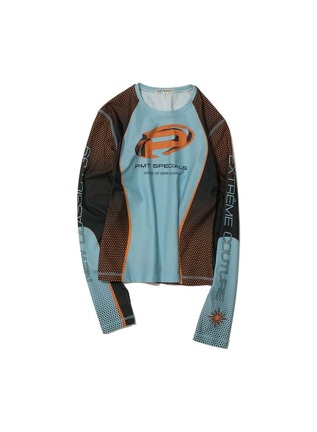 [WOMEN] MOTOR RACING JERSEY TOP_SKY