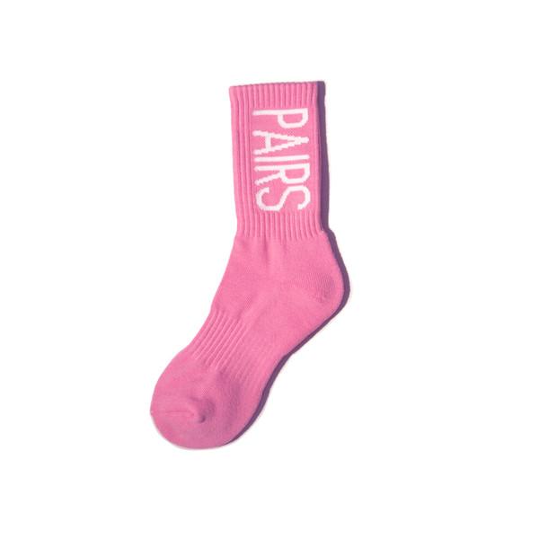 PAIRS CREW SOCKS PINK