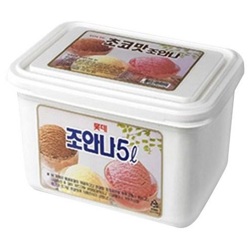 롯데제과 조안나 아이스크림 초코, 5L, 1개