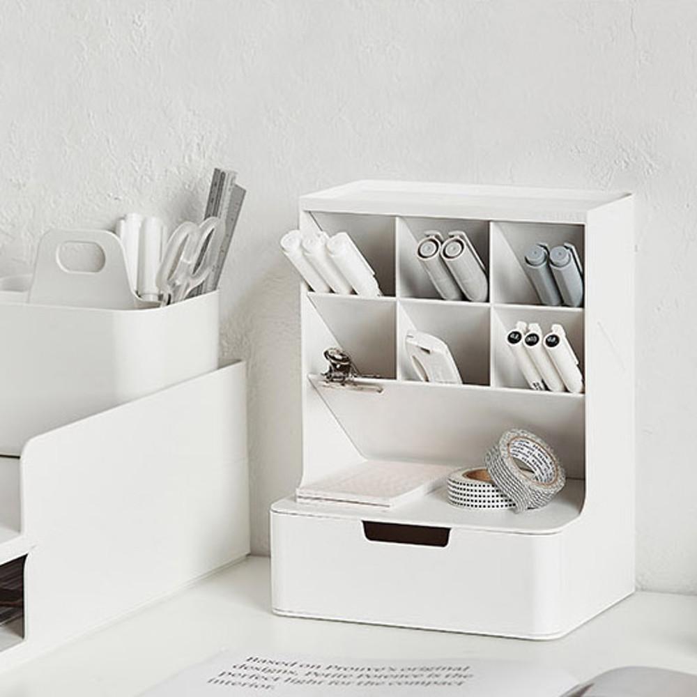 하이브 데스크 오거나이저 스탠드 연필꽂이 다용도 색연필 슬림 펜꽂이 책상 필기구 정리함