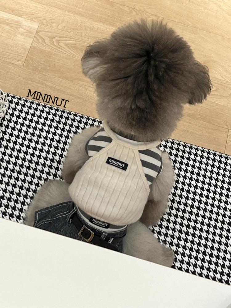 (mininut 미니넛) 3차 브러시 홀터넥 뷔스티에 [아이보리]