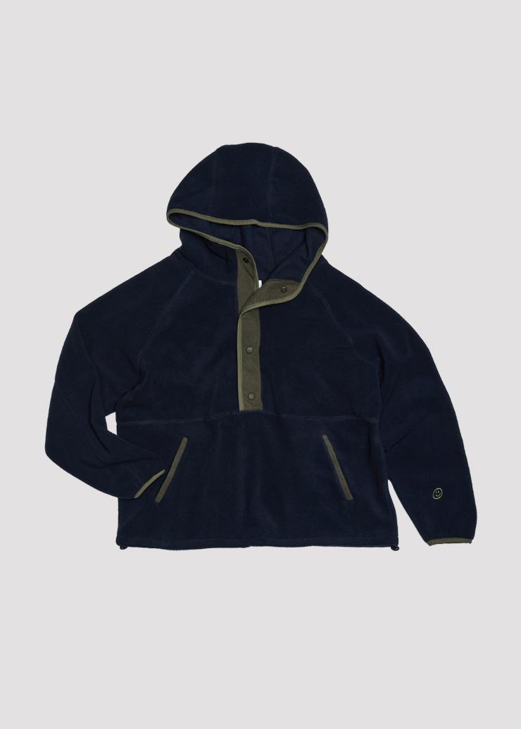 FLEECE ANORAK LOVE NAVY