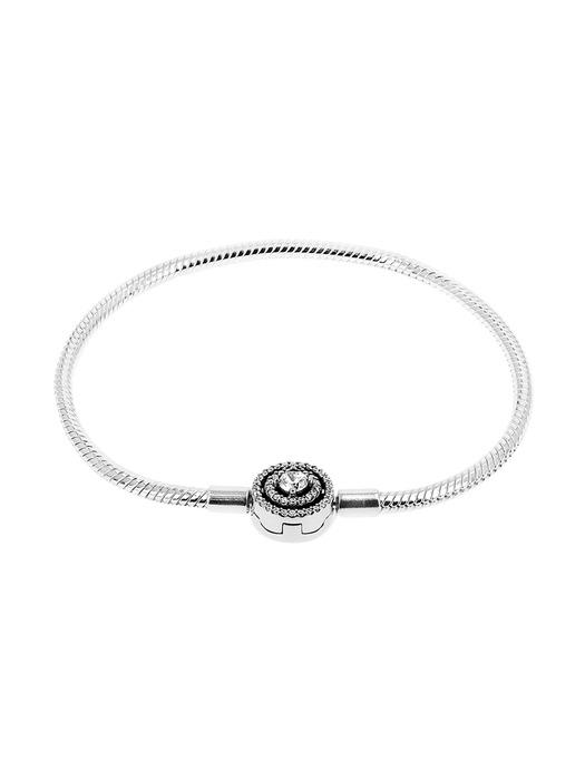 판도라 590038C01 모먼트 할로 스네이크 체인 실버 팔찌