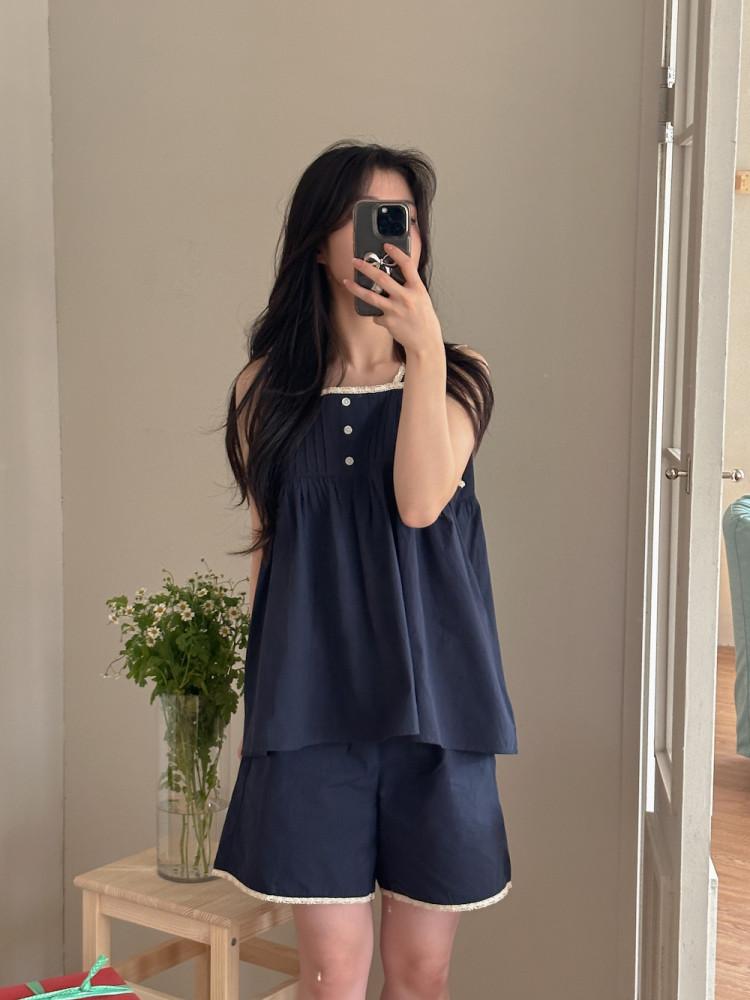 여름잠옷 민소매 나시잠옷 잠옷브랜드 파자마세트