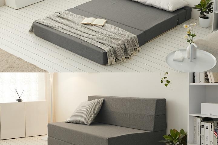 [단독특가] 좌식 접이식 매트리스 소파베드 2인,3인