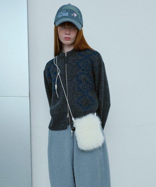 Mini Fur Bag [White]