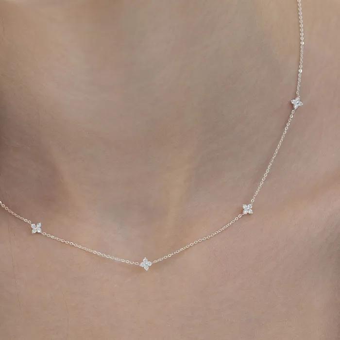 [29CM 단독](실버925) 쁘띠 플뢰르 목걸이 NZ2460