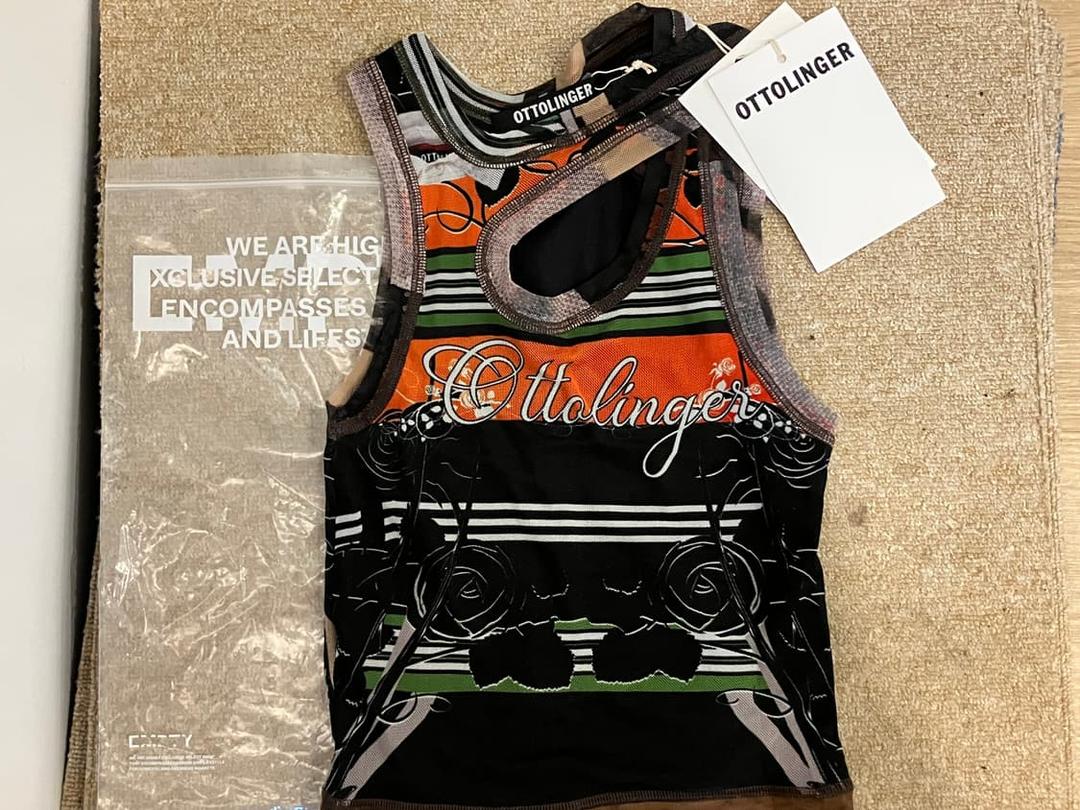 오토링거 매쉬 탱크탑 폴로 프린트 xs | 후루츠패밀리