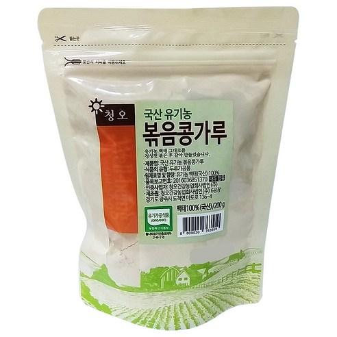 청오건강 국산 유기농 볶음 콩가루, 200g, 1개 - 콩가루 | 쿠팡