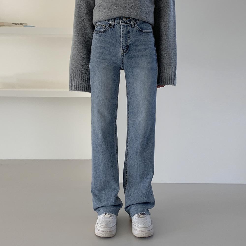 치푸 슬림일자 데님팬츠