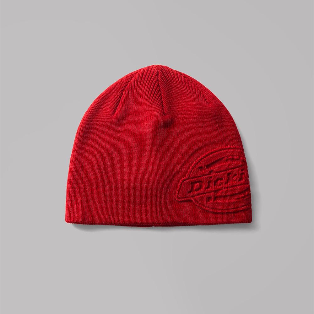 엠보스드 로고 비니 Red