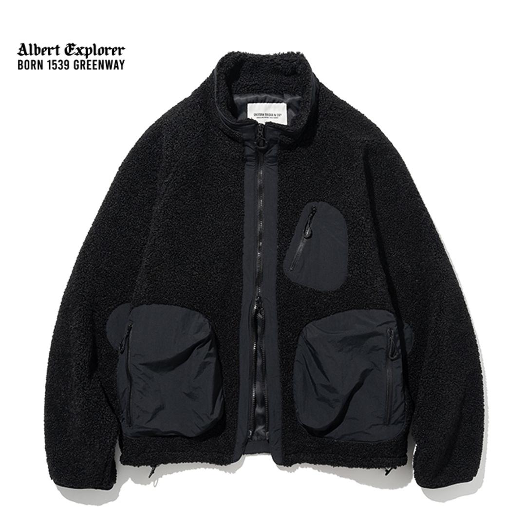 utility fleece jacket black