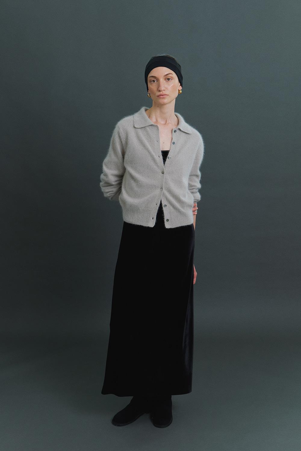 Beni Angora Cardigan in Oat Milk