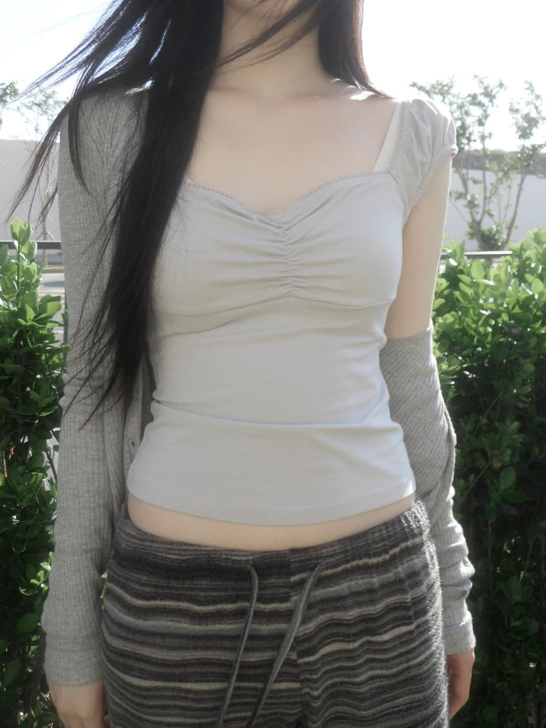 fronce sleeveless